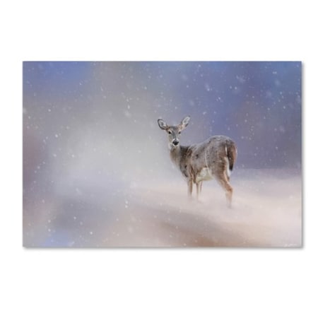 Jai Johnson 'Doe In The Snow' Canvas Art,30x47